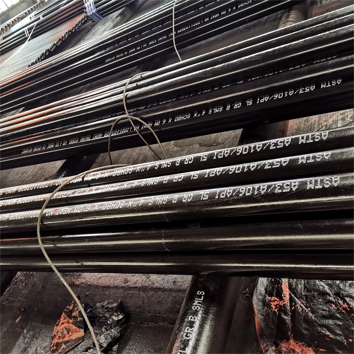 ASTM A106/A53 Gr.B Black Seamless Carbon Steel Pipe