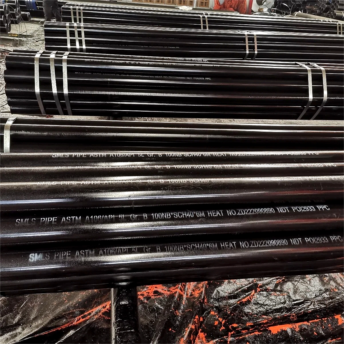 ASTM A106/A53 Gr.B Black Seamless Carbon Steel Pipe