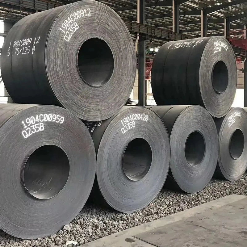 Q195 Q235 HRC Black Hot Rolled Carbon Steel Coils Roll